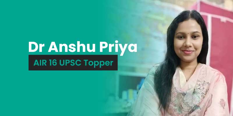 IAS Anshu Priya UPSC Booklist and Biography